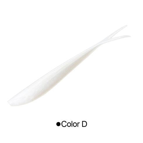 Spinpoler 2" 3" 4" Soft Fishing Lures Jerk Minnow Shad Drop Shot Soft Bait Swimbait Split Tail for Bass Trout Pike Walleye Pesca